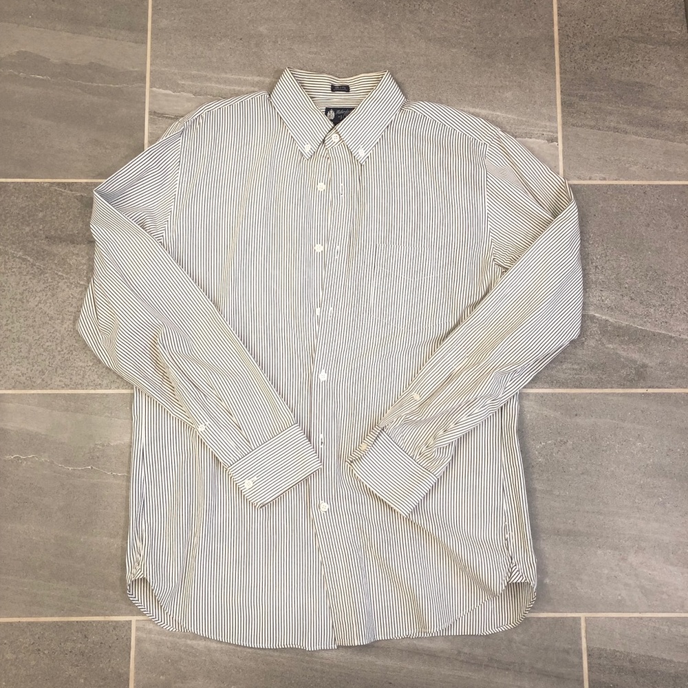 J crew men’s striped button up